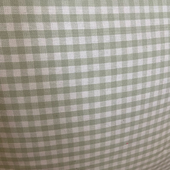 🎄 1 Threshold mint green and white gingham plaid print decor pillow - Picture 3 of 4